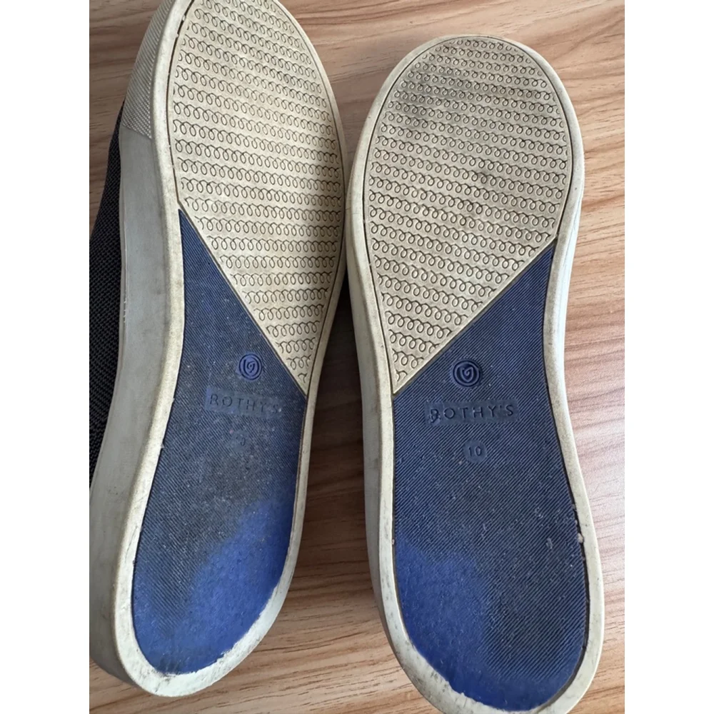Rothy's The Original Slip-On Sneakers Size 10 Gray Blue